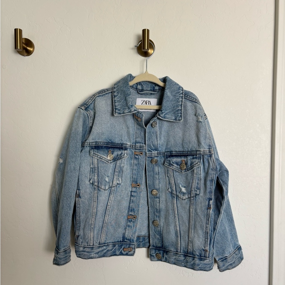 Girls Zara denim jacket size 7